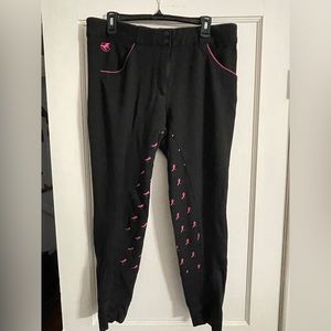Piper breast cancer awareness breeches, 38R